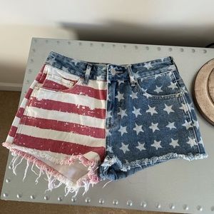 Pac sun American flag shorts